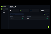 Gym Management SaaS Dashboard UI Kit, an UI Kit Template by microtasker (Thumbnail 1 of 2)