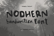 Nodhern Handwritten Font, a Handwritten Font by Maulana Creative (Thumbnail 1 of 7)