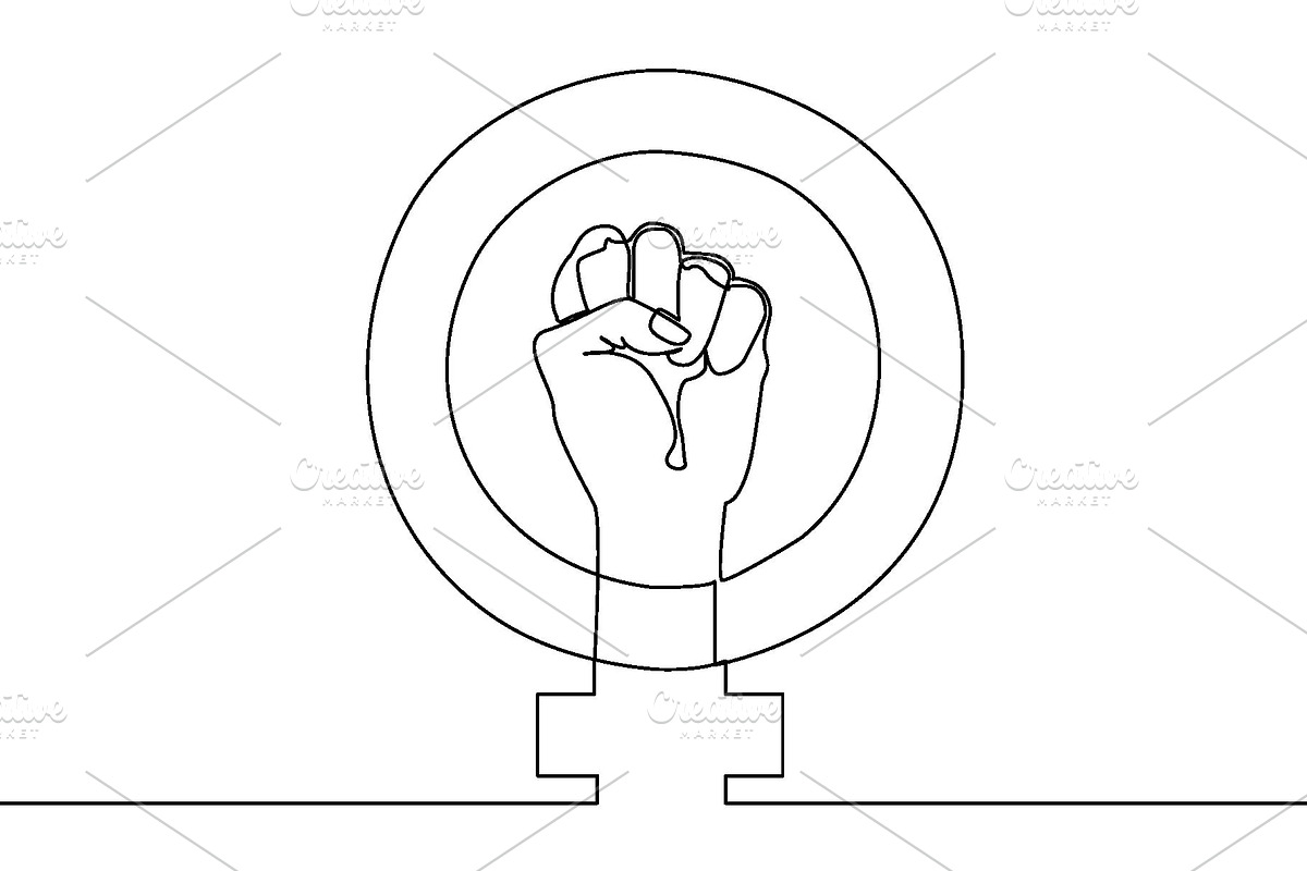 8 March Cards Set. Continuous Line., a Person Illustration by Svetlana Kononova (Photo 4 of 7)
