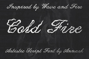Cold Fire Artistic Wavy Script, a Script Font by AnMark