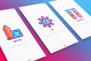 AIDS & HIV | 16 Thin Line Icons Set, an Outline Icon by Alex Blogoodf (Thumbnail 2 of 7)