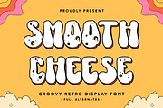 Smooth Cheese - Groovy Retro Font, a Font by Arendxstudio (Thumbnail 1 of 9)