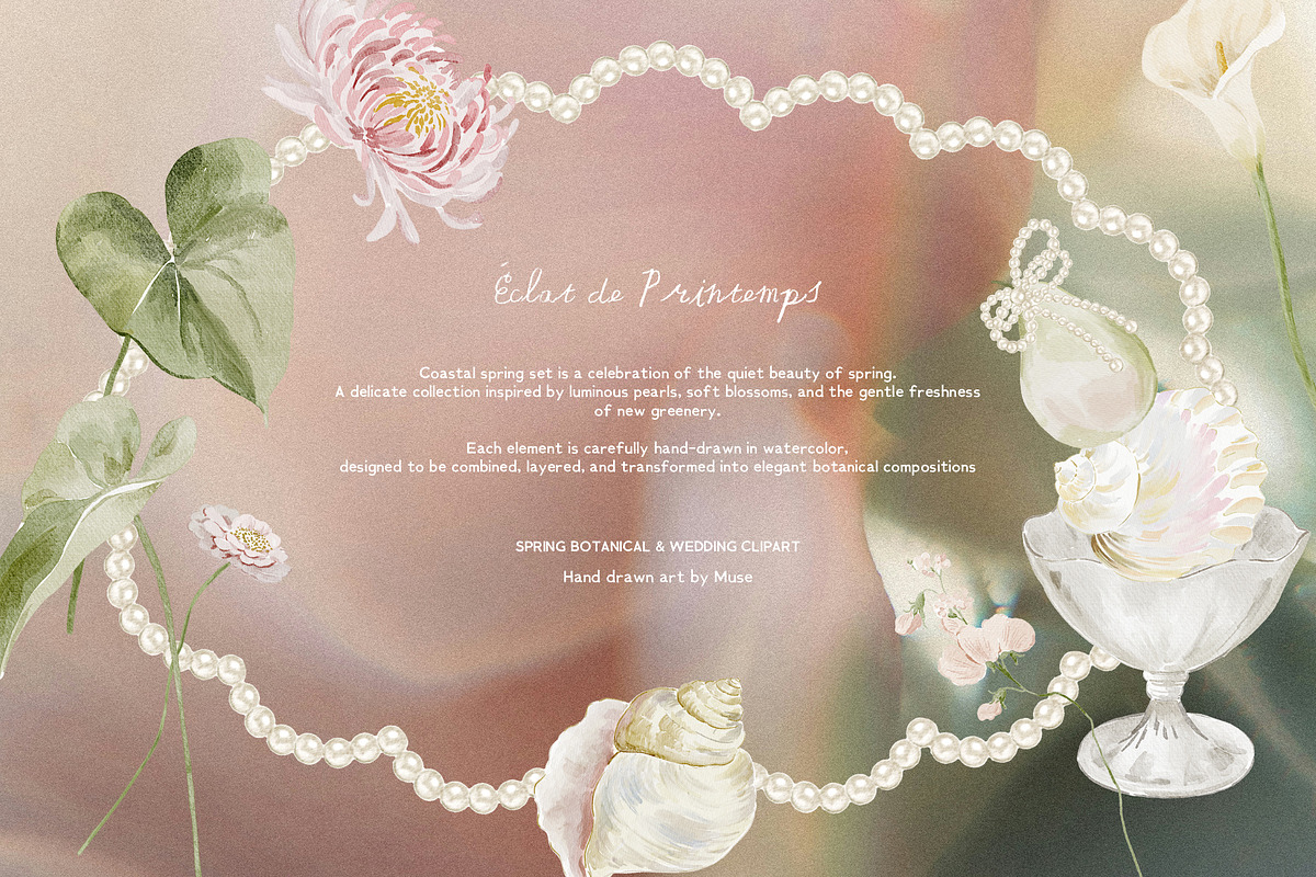 Éclat de Printemps Spring Clipart, a Decorative Illustration by Muse Artist (Photo 5 of 15)