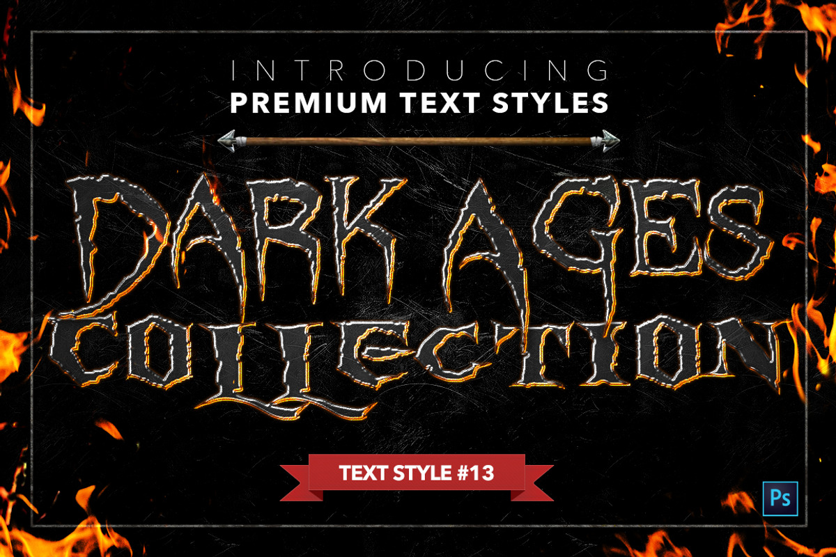 Dark Ages #2 - Text Styles, a Layer Style Add-On by Jonas Stensgaard (Photo 14 of 28)