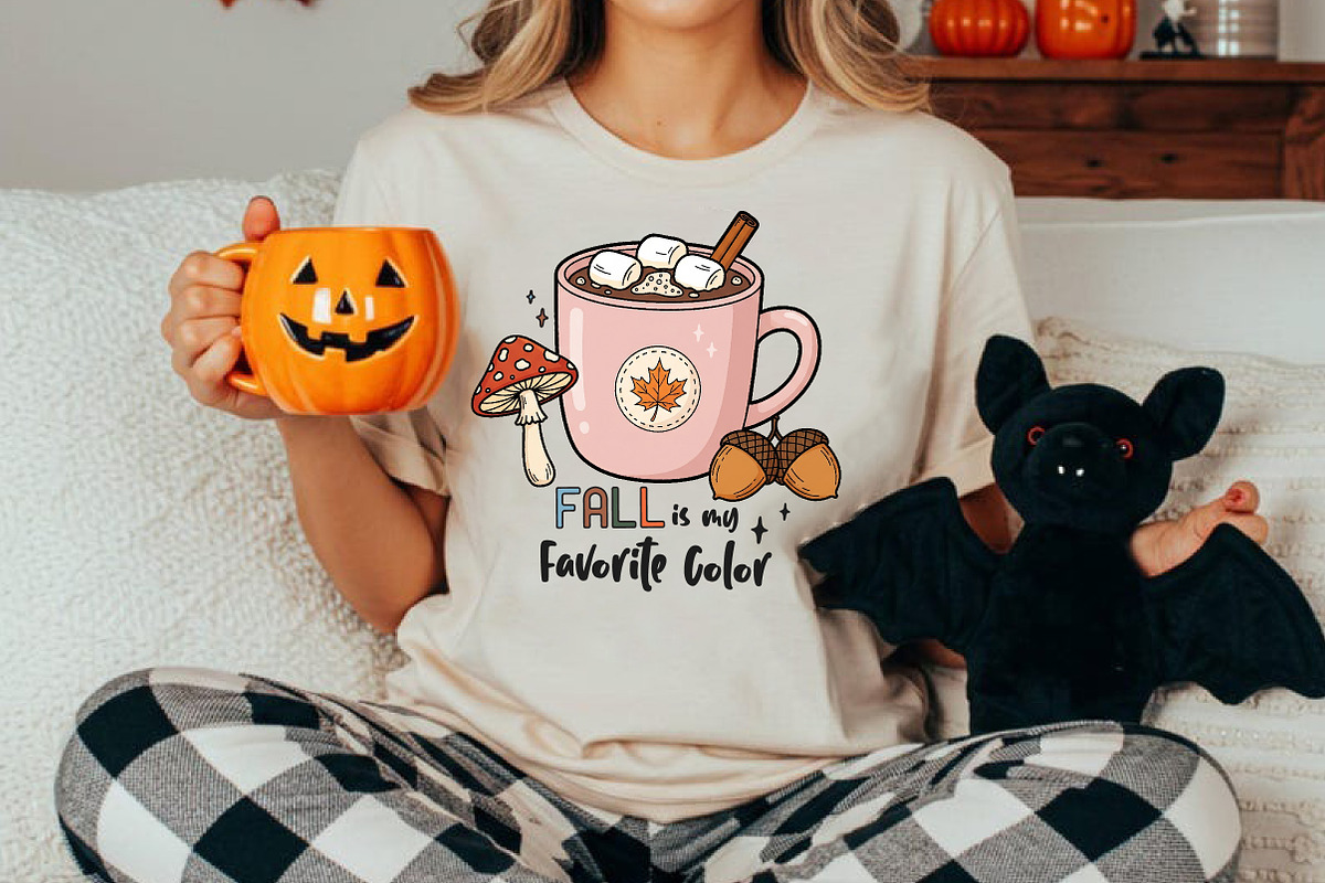 Fall Autumn Halloween Hot Cocoa PNG, an Illustration by CreationArt (Photo 4 of 5)