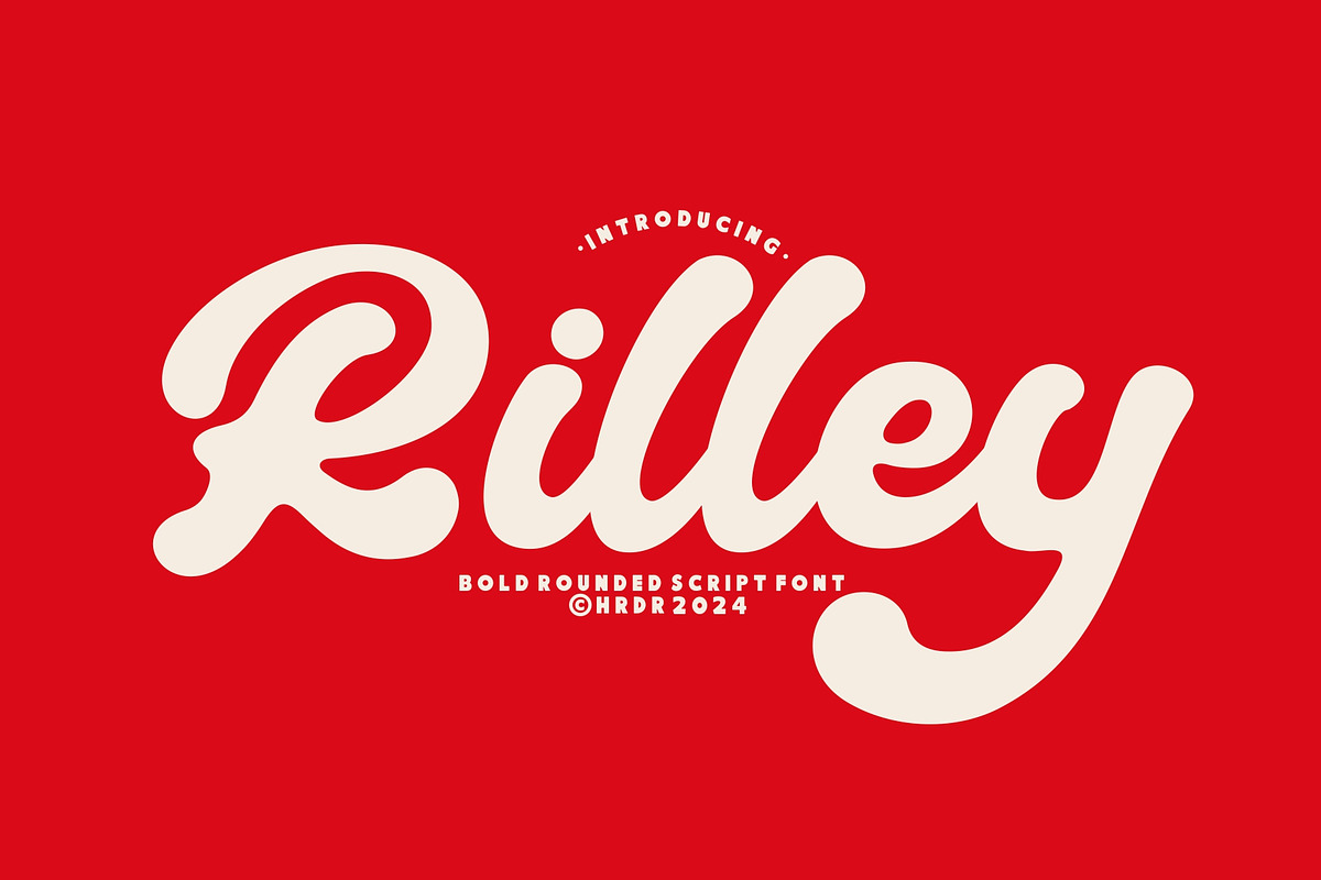 Rilley, a Script Font by HRDR (Photo 1 of 9)