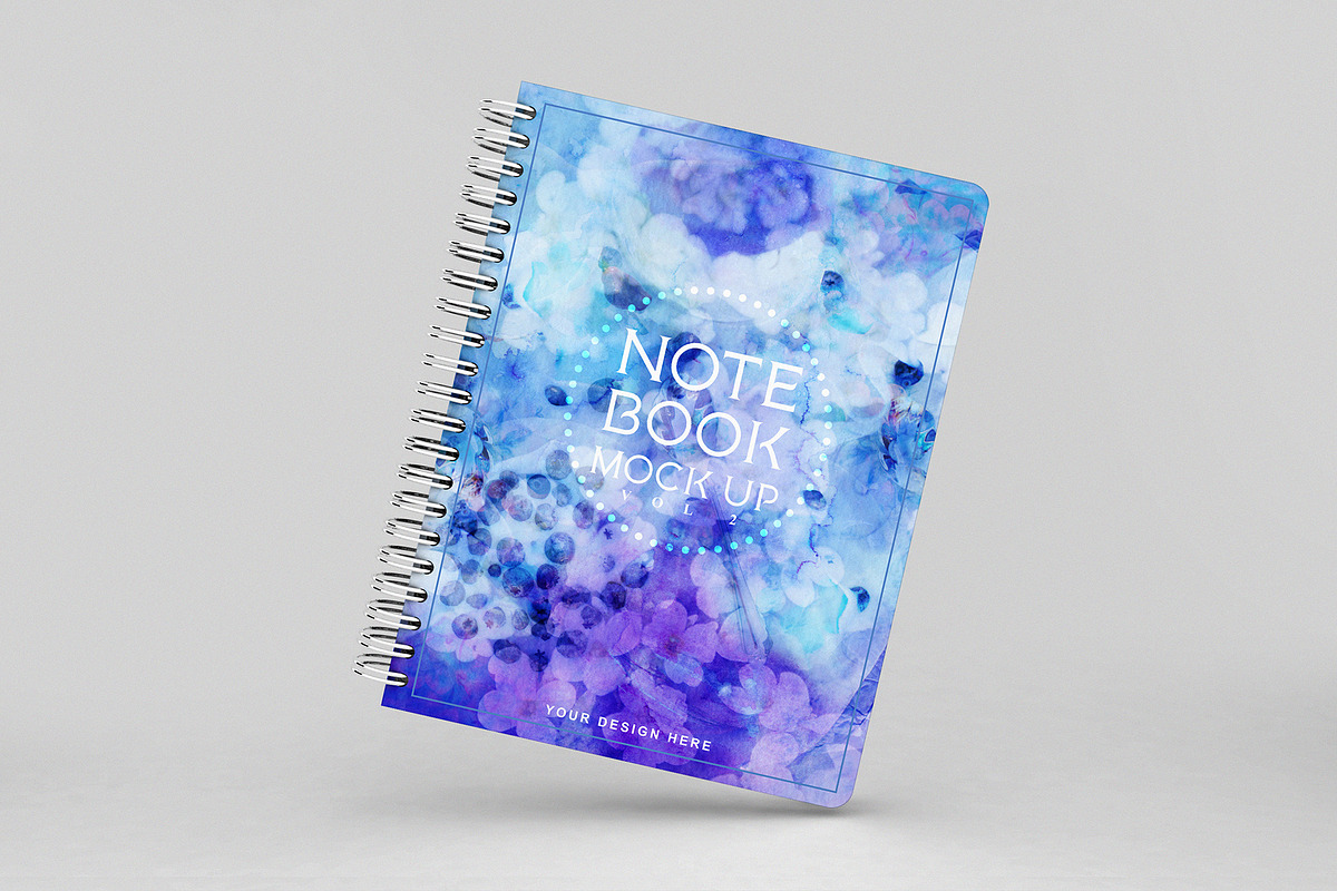Notebook Mockup Vol 2, a Print Template by Honnum Graphic Art (Photo 2 of 12)