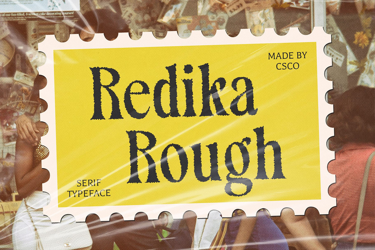 Redika Rough, a Serif Font by Craft Supply Co. (Photo 1 of 8)