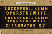 Victorian Letterhead, a Serif Font by Burntilldead (Thumbnail 8 of 13)