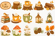 Autumn Woodland Animals Fall Clipart, an Animal Illustration by SugarCloudStudioArt (Thumbnail 5 of 6)