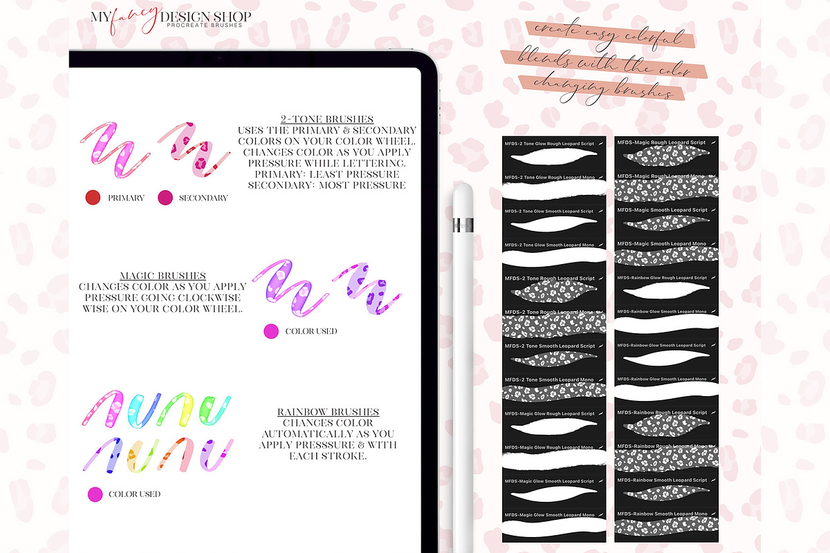 Procreate Leopard Texture Brushes, a Brush Add-On by My Fancy Design Shop (Photo 4 of 10)