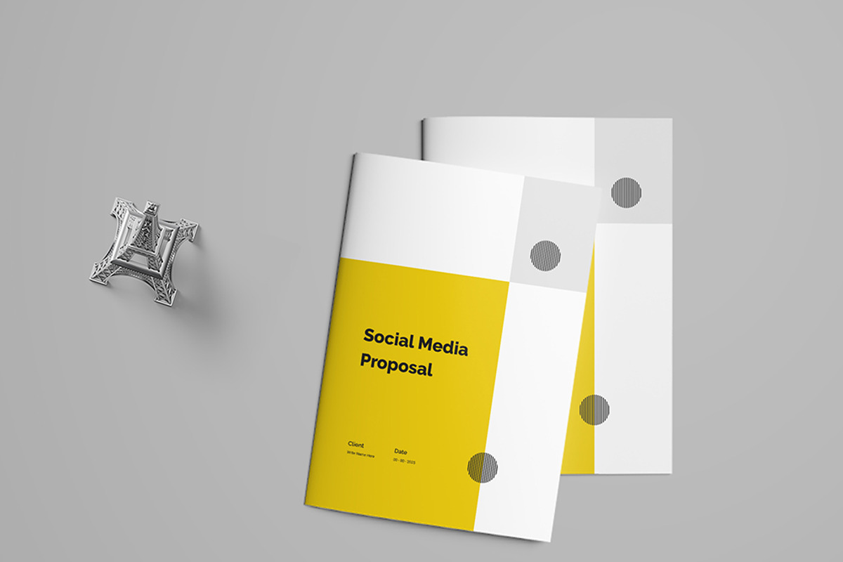 Clean Social Media Proposal Design, a Brochure Template by mijli (Photo 2 of 21)