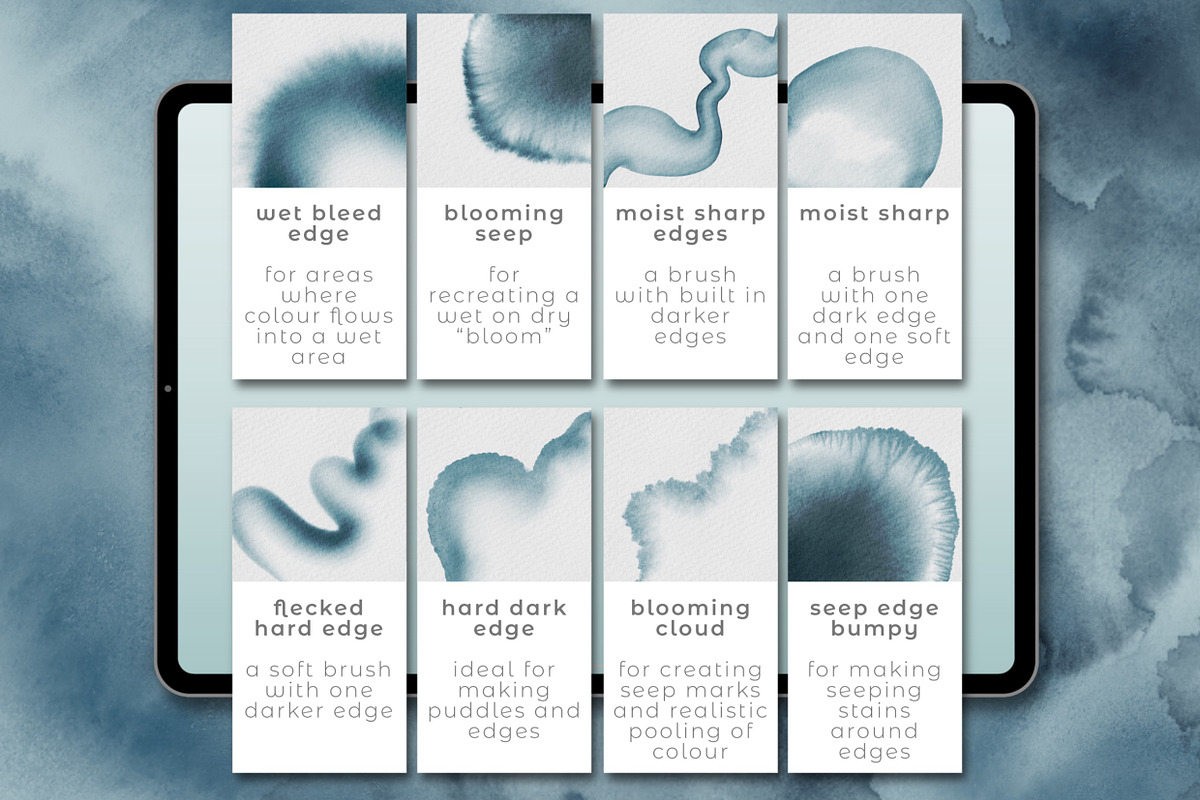 EVERYTHING WATERCOLOUR for Procreate, a Brush Add-On by UPROOT (Photo 12 of 22)