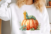 Watercolor Hungry Caterpillar Clipar, a Seasonal Illustration by designcity5 (Thumbnail 3 of 5)