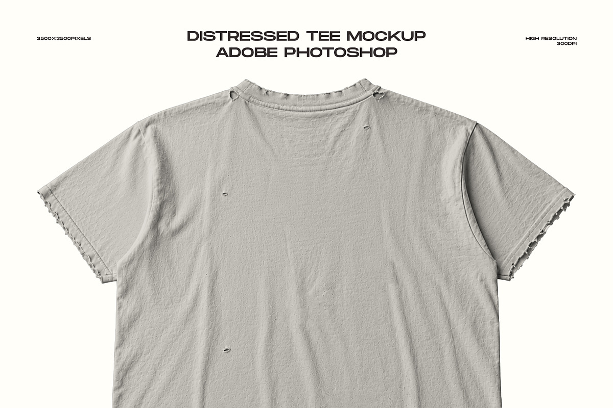 Distressed Tshirt Mockup PSD, a Shirt Mockup by Irhasalfahad (Photo 3 of 6)