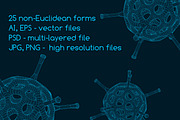 25 Futuristic 3D non-Euclidean Shape, an Object Illustration by Kseniya-Omega (Thumbnail 2 of 7)