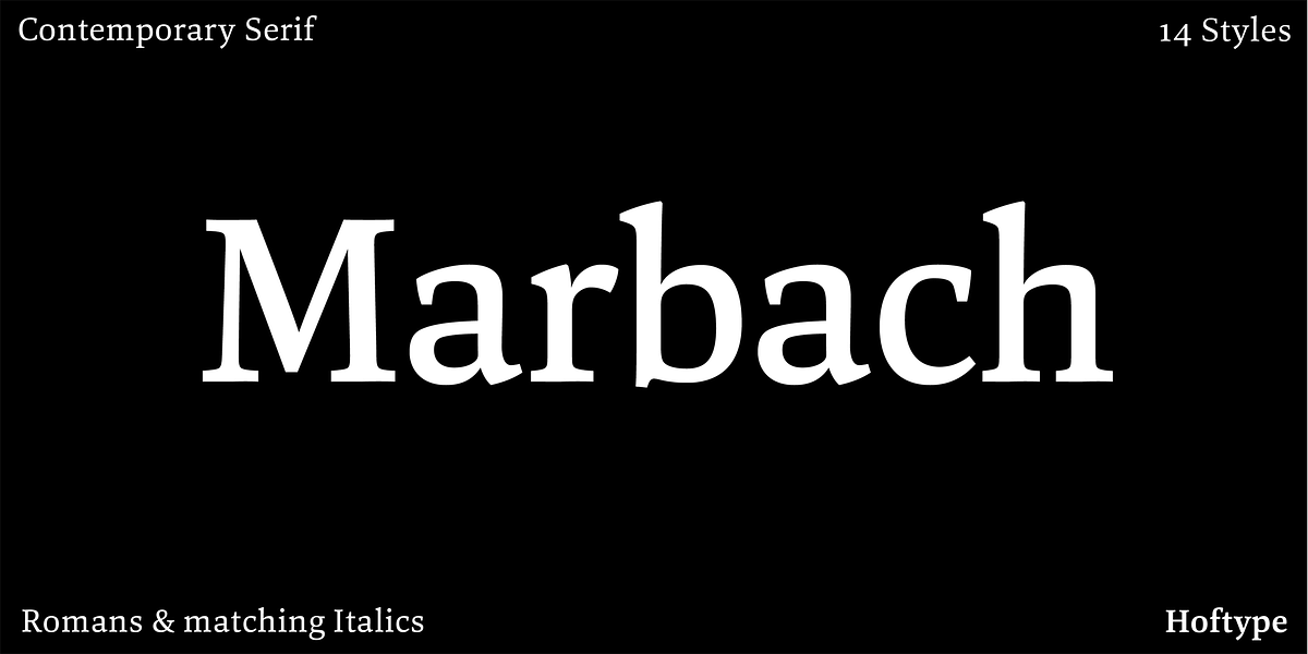 Marbach, a Serif Font by Hoftype (Photo 1 of 15)