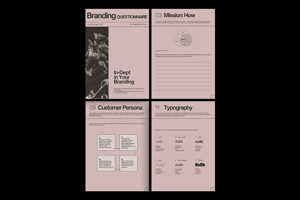 DANA Branding Questionnaire, a Magazine Template by Aire Studio (Photo 10 of 11)