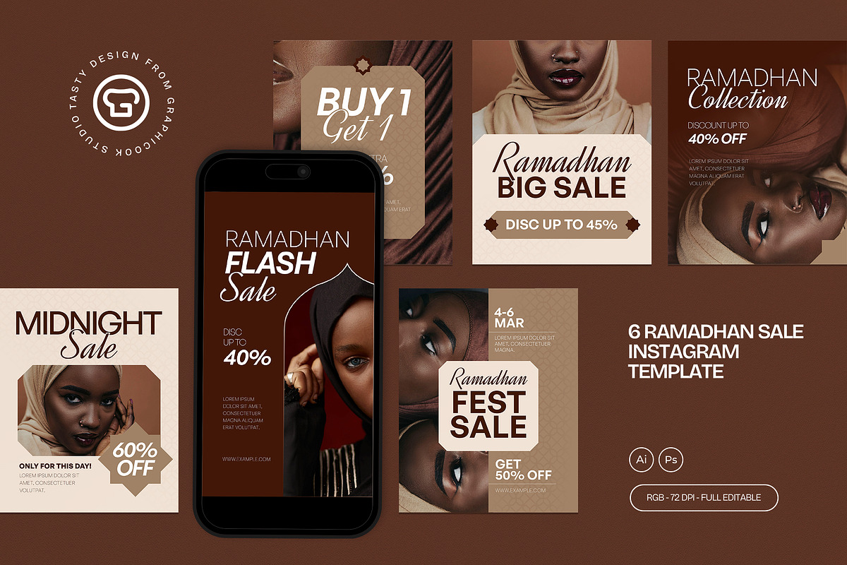 Ramadhan Sale Instagram Template, a Social Media Template by graphicook (Photo 3 of 3)