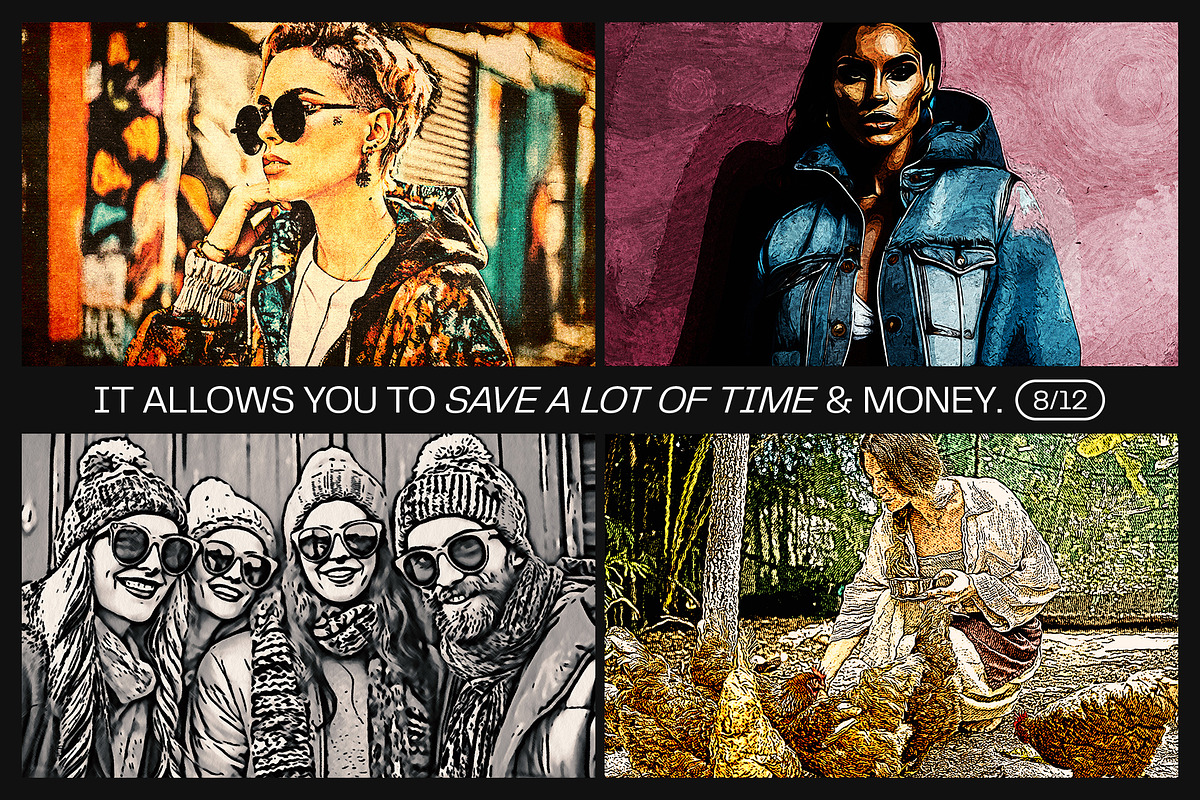 12 Photo Effect Templates, a Layer Style Add-On by iDoodle Studio (Photo 5 of 6)