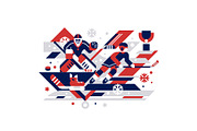 Ice Hockey, an Object Illustration by Alexey Boychenko (Thumbnail 4 of 9)