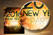 2016 New Year Party Flyer, a Flyer Template by Krukowski Graphics (Thumbnail 2 of 3)