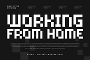 Micro - Pixelate Modern Font, a Sans Serif Font by Hamz Studio (Thumbnail 7 of 16)