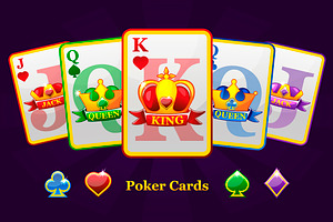 Complete Set Playing Poker Cards