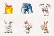 Watercolor Cute Spring Collection, an Illustration by CreationArt (Thumbnail 4 of 10)