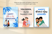 Father's Day Social Media Bundle, a Social Media Template by Snapybiz (Thumbnail 5 of 9)