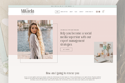 Mikaela | WordPress, Elementor pro, a WordPress Template by DesignWithCris