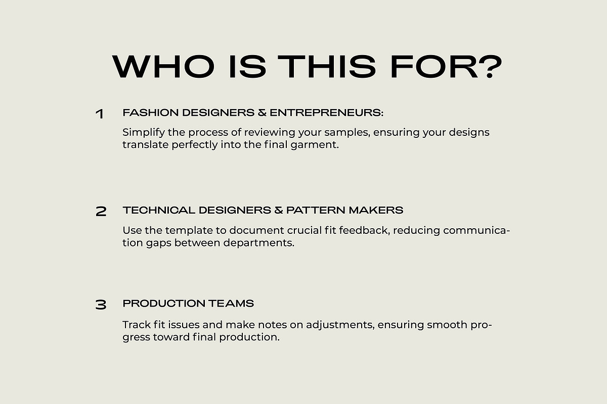 Fashion Fit Template and Checklist, a Templates & Theme by The Fashion Work Store (Photo 4 of 5)