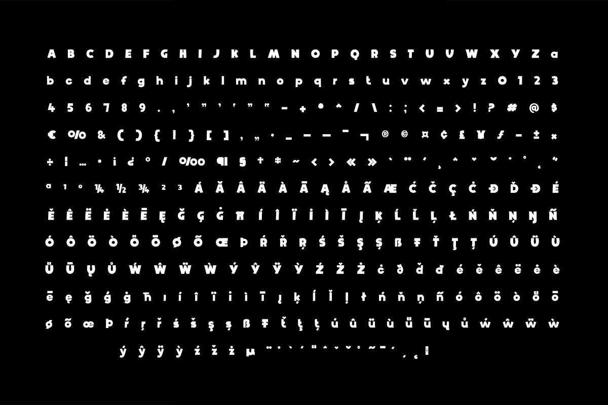 Black Boundy Typeface, a Sans Serif Font by Foxtype (Photo 5 of 8)