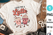 I Love You A Latte PNG, an Illustration by Creative Art (Thumbnail 4 of 6)