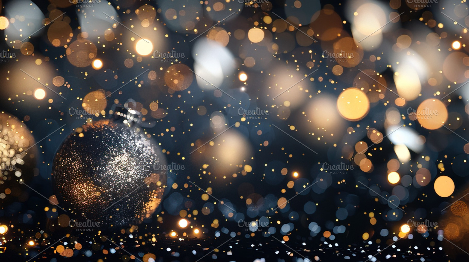 Festive Holiday Lights Background, a Holiday Photo by Ales Munt