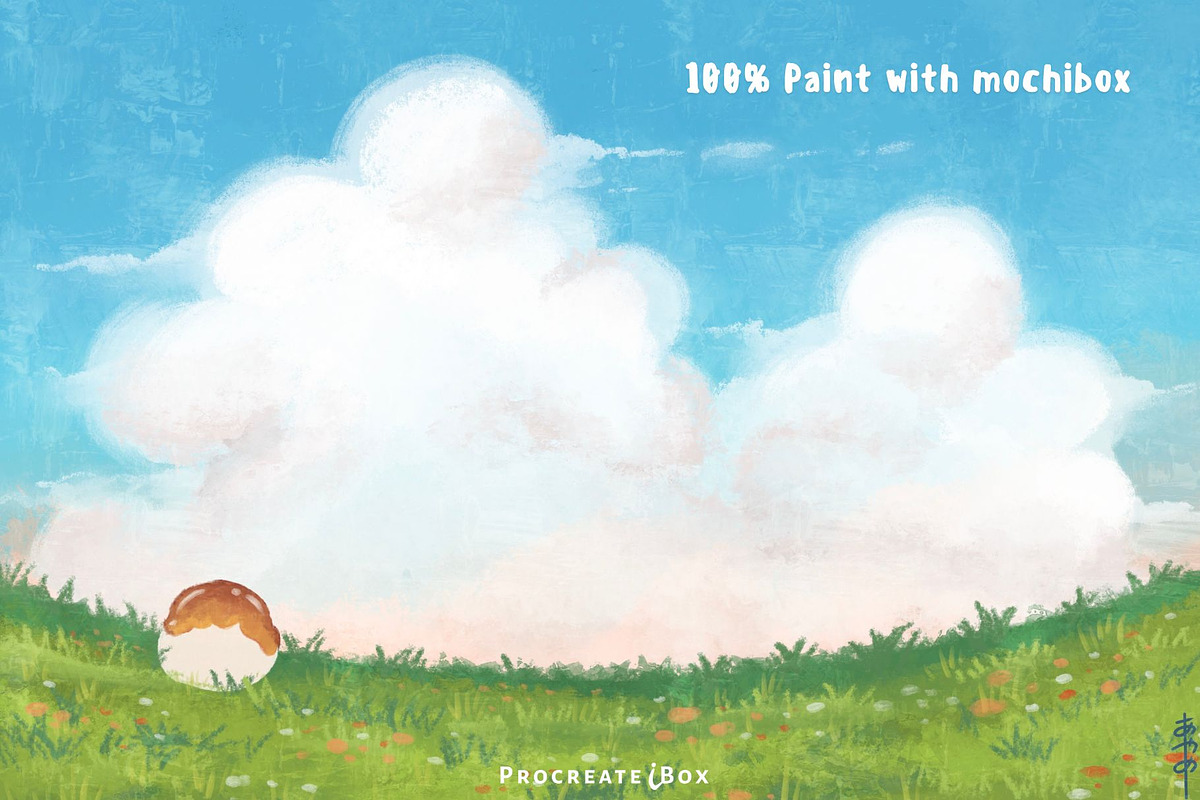 MochiBox Acrylic Procreate Brushes, a Brush Add-On by ProcreateiBox (Photo 2 of 7)
