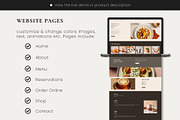 Restaurant, Cafe Wix Website, a Wix Template by Sky Dore Design (Thumbnail 2 of 13)