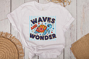 Waves and Wonder Turtle Summer PNG, an Illustration by CraftArtStudio (Thumbnail 3 of 4)