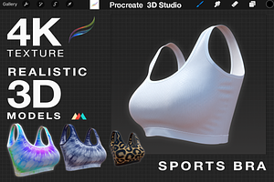 Procreate 3d Model - Yoga Sport Bra