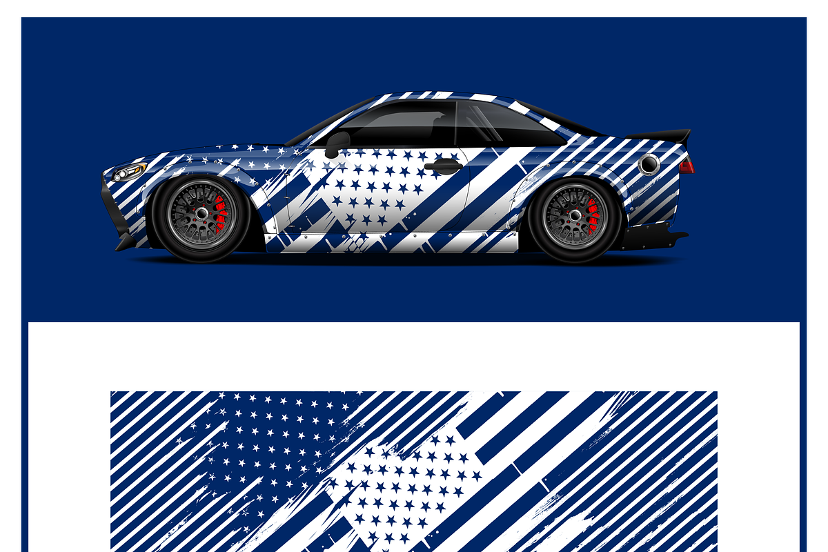 Sleek Striped Truck Wrap, an Object Illustration by CarWrap design (Photo 3 of 4)