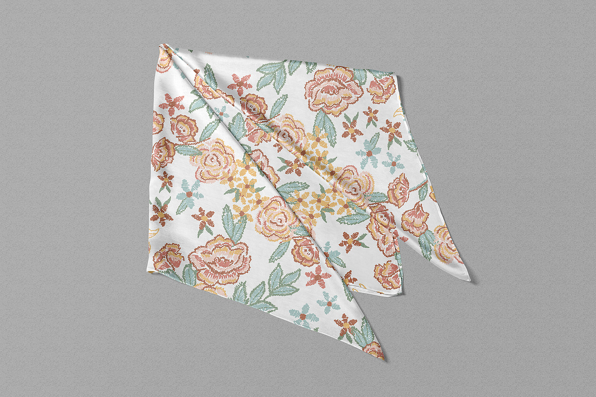 Vintage Floral Seamless Pattern, a Pattern Graphic by StudioGlouna (Photo 8 of 9)