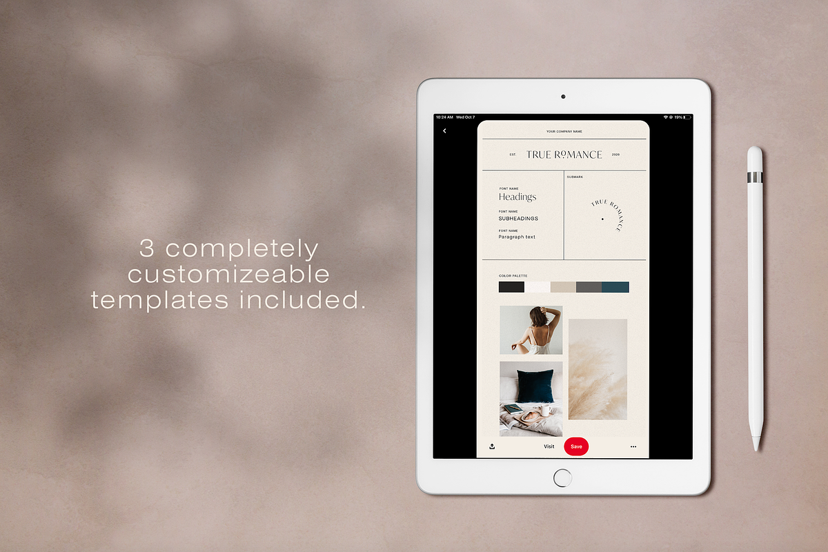 Minimal Brand Board Templates, a Product Mockup by ALunadoki Design (Photo 3 of 5)