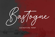 Bastogne Signature Font, a Script Font by Formatika Studio (Thumbnail 1 of 6)