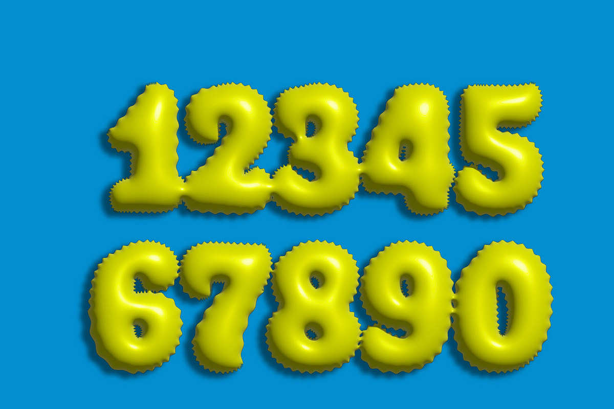 Yellow Inflated Balloon Text Effect preview 2