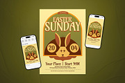 Beige Art Deco Easter Sunday Flyer, a Flyer Template by The Good Store (Thumbnail 1 of 2)