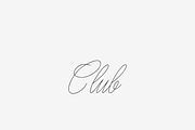 Club, a Script Font by Truestroke Type Foundry (Thumbnail 1 of 4)