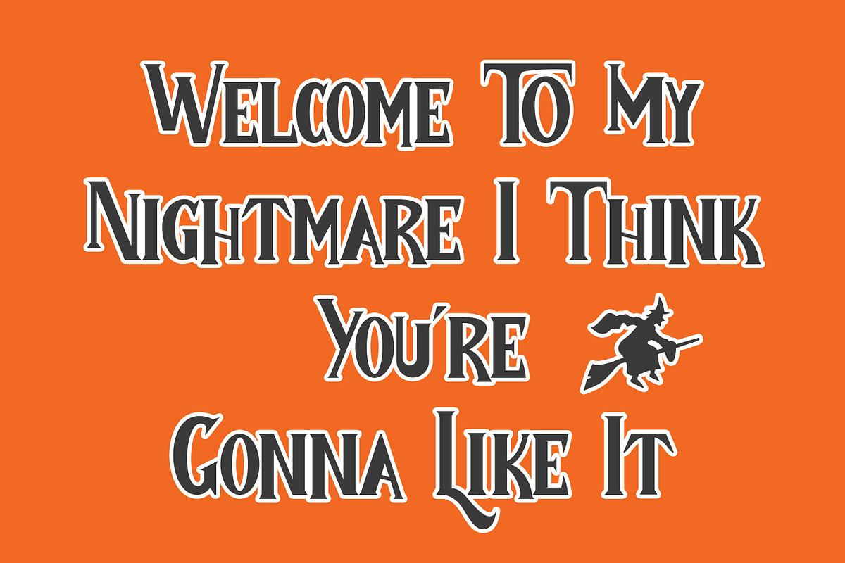 Child Witch - Halloween Typeface, a Font by Arendxstudio (Photo 6 of 9)