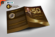 Gold Pastor Anniversary Program, a Brochure Template by SeraphimChris (Thumbnail 1 of 6)
