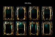 Art Deco gold frames 33 PNG, an Illustration by Illustrator Space (Thumbnail 5 of 6)