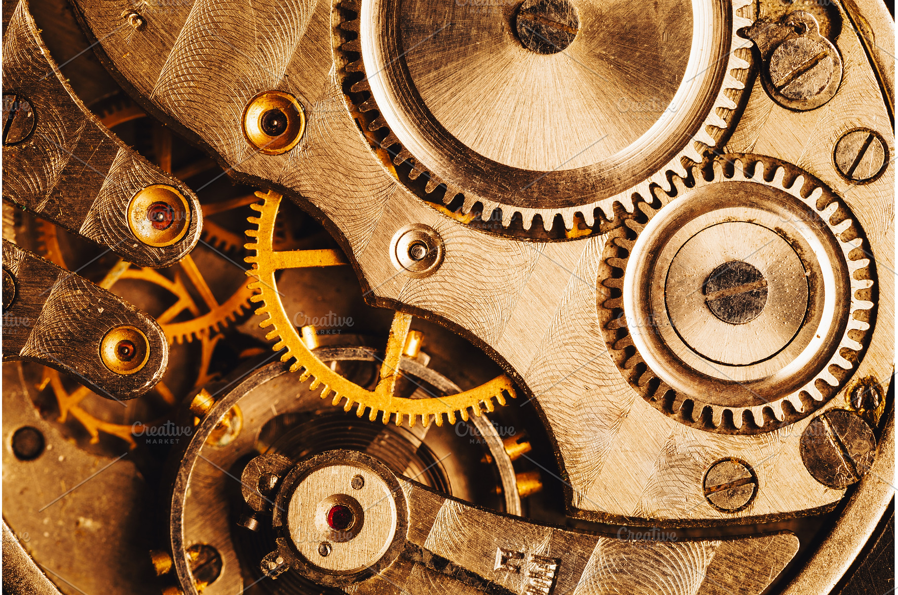 Clockwork Background, an Industrial Photo by Our Amazing World